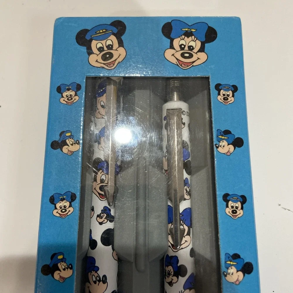 Parker Mickey Ballpoint Mechanical‎ Pencil Set Vinatge Limited Edition Original